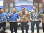 Pihak KPPU Kanwil I Sumbagut berfoto bersama dengan pihak BPS Sumut. (ist)